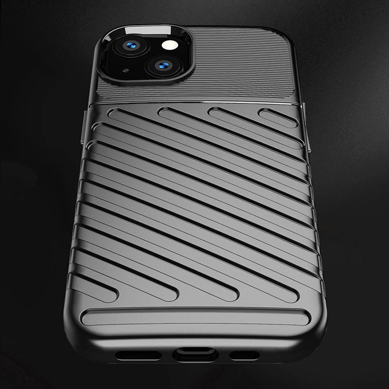 Thunder Case Flexibel Robuste Panzer Handyhülle TPU Schutzhülle für iPhone 13 mini schwarz