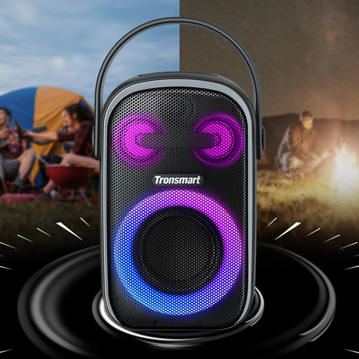 Tronsmart Halo 100 kabelloser Bluetooth-Lautsprecher 60W schwarz