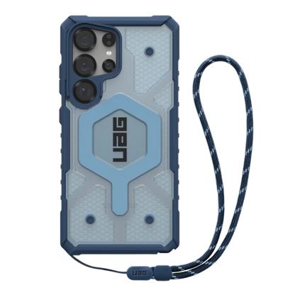 UAG Pathfinder Clear Magnet Bundle Case mit Magnetmodul und Handschlaufe für Samsung Galaxy S25 Ultra 5G – Marineblau