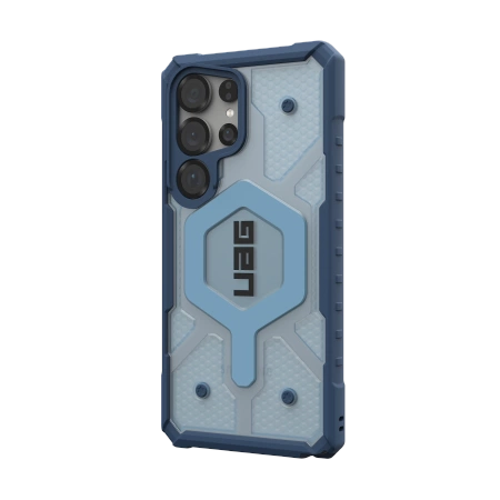 UAG Pathfinder Clear Magnet Bundle Case mit Magnetmodul und Handschlaufe für Samsung Galaxy S25 Ultra 5G – Marineblau