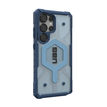 UAG Pathfinder Clear Magnet Bundle Case mit Magnetmodul und Handschlaufe für Samsung Galaxy S25 Ultra 5G – Marineblau