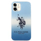 US Polo Assn. Gradient Pattern Collection iPhone 12 mini Hülle - Blau