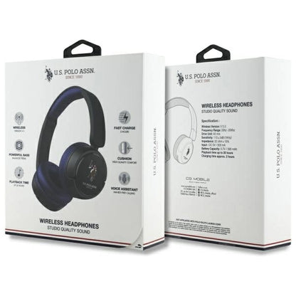 US Polo Bluetooth On-Ear-Kopfhörer USHPV6PCOV Marineblau/Navy DH Color Logo