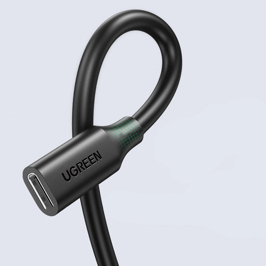 Ugreen 10387 USB-C - USB-C PD QC-Kabel 4K 60Hz 100W 5A 10Gb/s 1m - Schwarz
