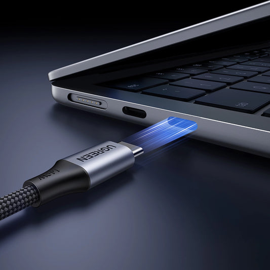 Ugreen 2-in-1 USB-C-Kabel – 2x USB-C PD 140W 2m – Schwarz