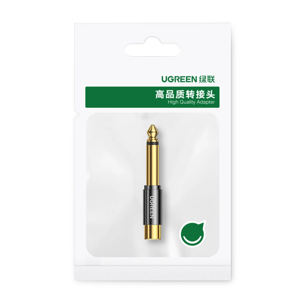 Ugreen 6,35 mm Klinkenadapter (männlich) auf Cinch (weiblich) gold (AV169 80731)