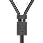 Ugreen AV102 10561 Audio-Miniklinkenkabel 3,5 mm (weiblich) – 2RCA (männlich) 0,25 m – grau