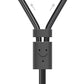 Ugreen AV102 10772 Kabel 3,5 mm Miniklinke (männlich) / 2RCA (männlich) 1 m – grau