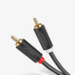 Ugreen AV104 10518 Audiokabel 2RCA (männlich) / 2RCA (männlich) 2 m – grau