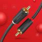 Ugreen AV104 10518 Audiokabel 2RCA (männlich) / 2RCA (männlich) 2 m – grau