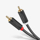 Ugreen AV104 10519 Audiokabel 2RCA (männlich) / 2RCA (männlich) 3 m – grau