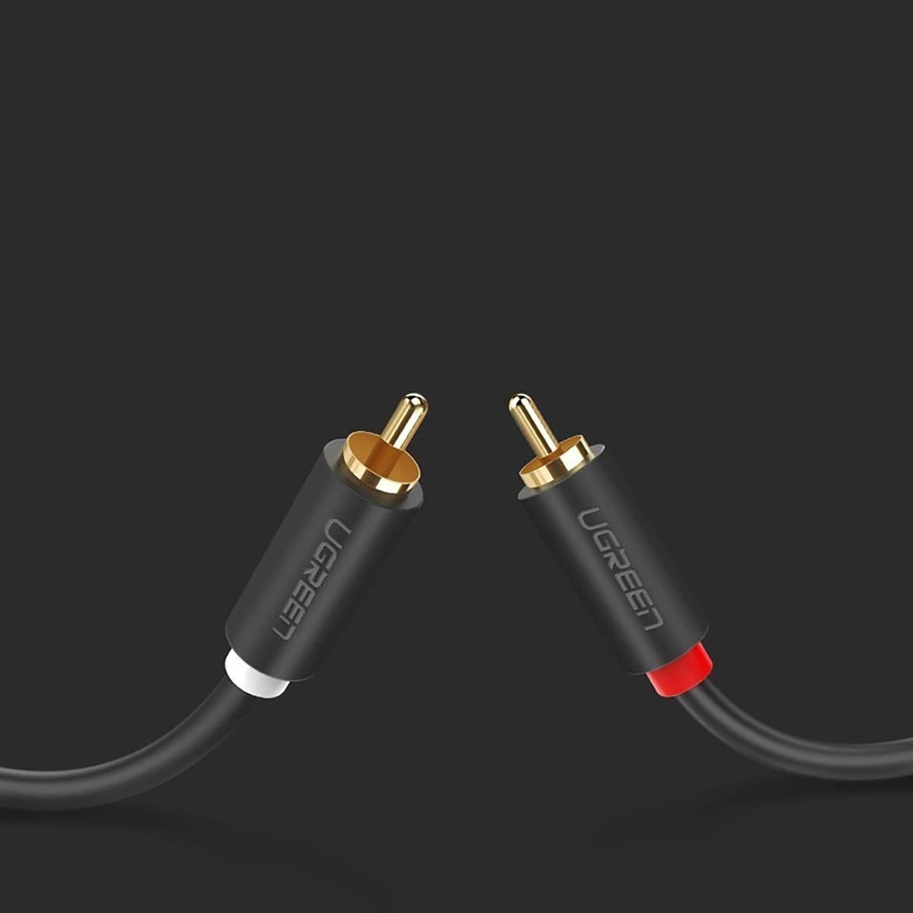 Ugreen AV104 30747 Audiokabel 2RCA (männlich) / 2RCA (männlich) 1 m – grau