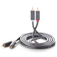 Ugreen AV104 30747 Audiokabel 2RCA (männlich) / 2RCA (männlich) 1 m – grau