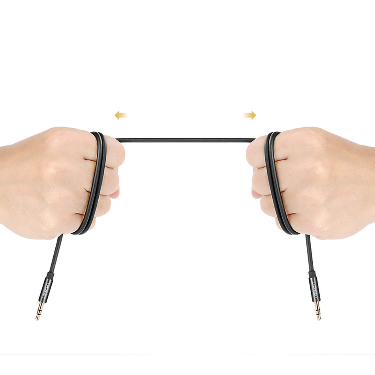 Ugreen AV119 10733 Audiokabel Miniklinke 3,5 mm / Miniklinke 3,5 mm 1 m – Schwarz