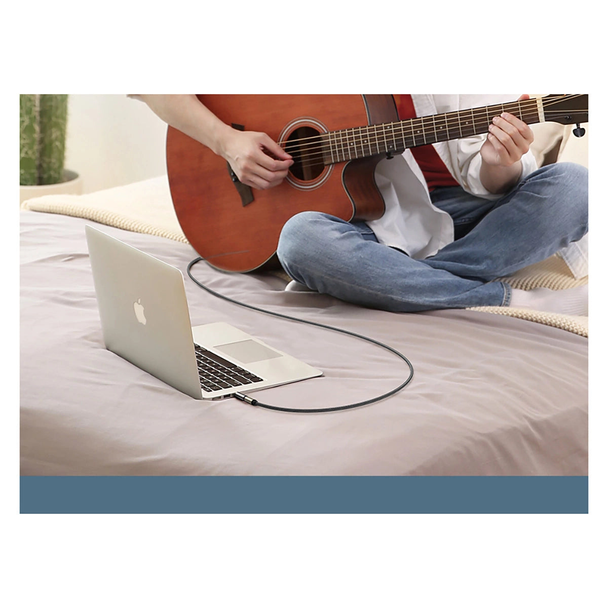 Ugreen Adapter 3,5-mm-Audioadapter (männlich) auf 6,35-mm-Miniklinke (weiblich) grau (AV168)