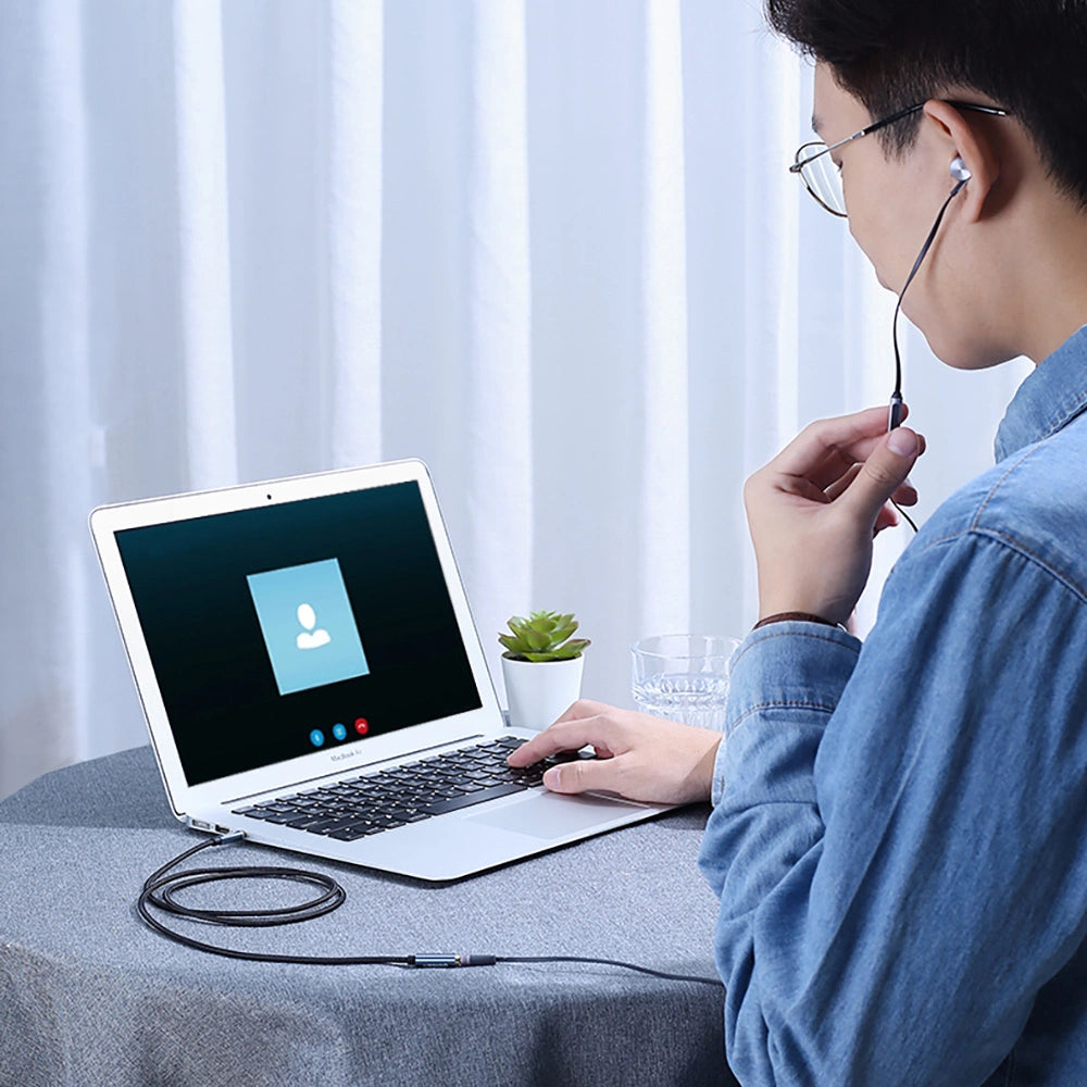 Ugreen Adapter Miniklinke 3,5 mm 1 m blau (AV118)