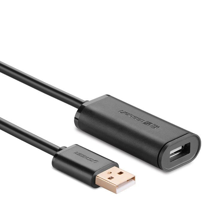 Ugreen Aktivkabel USB 2.0 Verlängerungskabel 480 Mbit/s 10 m schwarz (US121 10321)