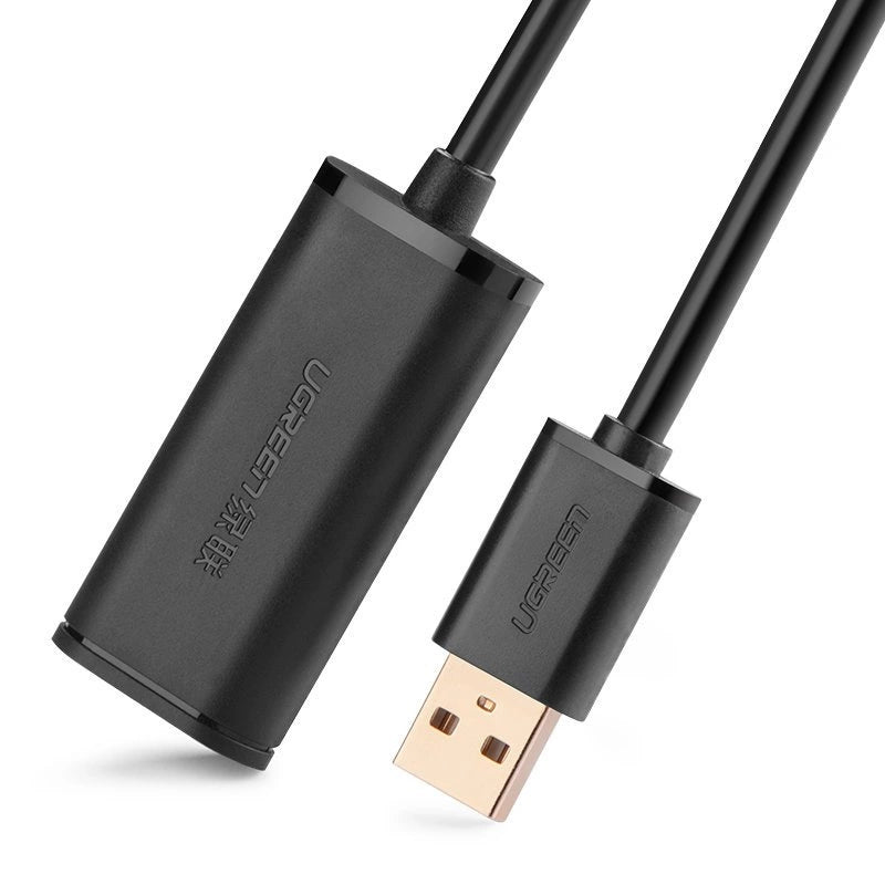 Ugreen Aktivkabel USB 2.0 Verlängerungskabel 480 Mbit/s 10 m schwarz (US121 10321)
