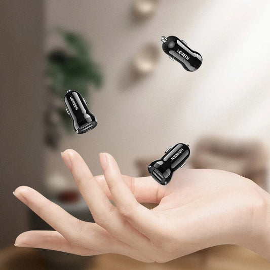 Ugreen Autoladegerät 2x USB 24W 4,8 A (2x 2,4 A) schwarz (50875)