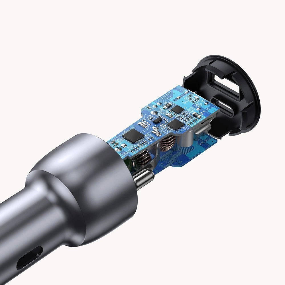 Ugreen Autoladegerät USB / USB Typ C Quick Charge 3.0 Power Delivery 36 W 3 A grau (CD213 60980)