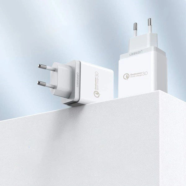 Ugreen CD122 schnelles Netzwerkladegerät Quick Charge 3.0 18W 3A USB weiß (10133)