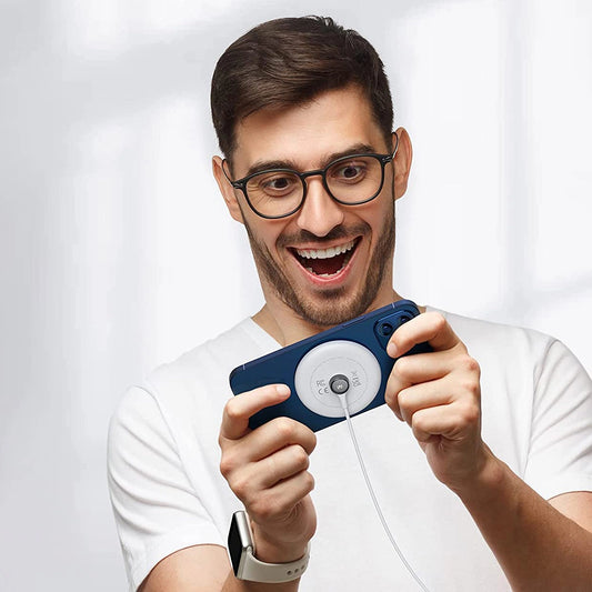 Ugreen CD245 40123 kabelloses Qi/MagSafe-Ladegerät 15 W mit USB-C-Kabel – Weiß