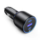 Ugreen CD293 Autoladegerät 2x USB-C PD und 1x USB-A 130W - Schwarz
