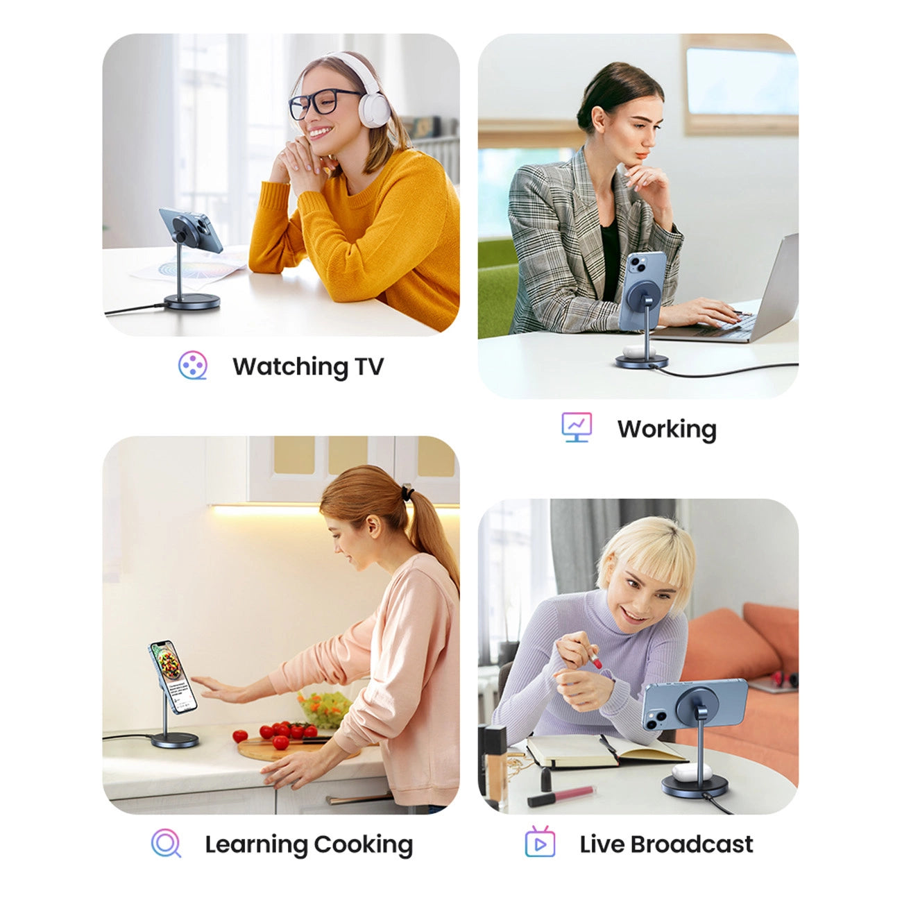 Ugreen CD317 MagSafe / Qi 2in1 Ladestation - Schwarz