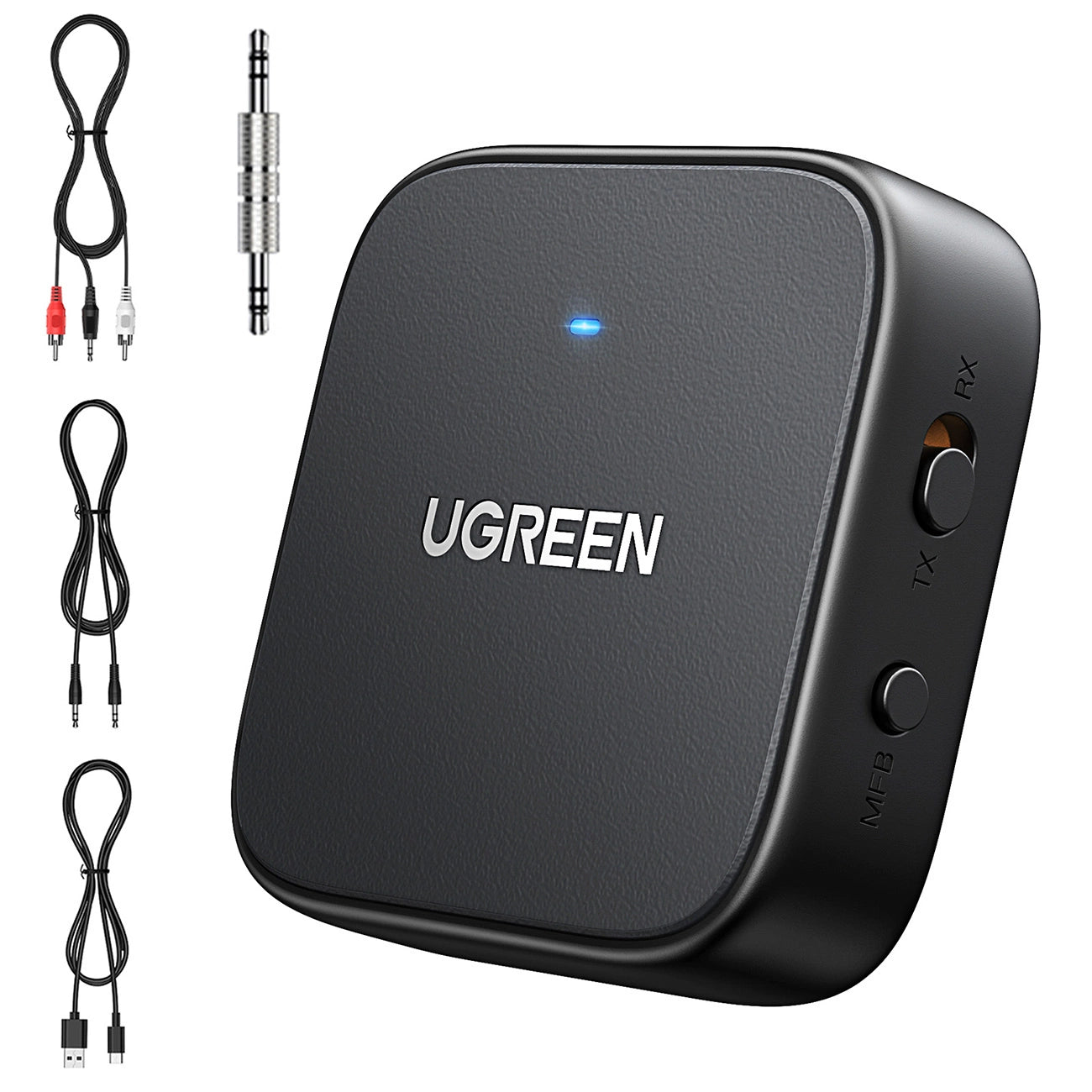 Ugreen CM667 35223 Bluetooth 5.2 Audio-Sender/Empfänger – Schwarz