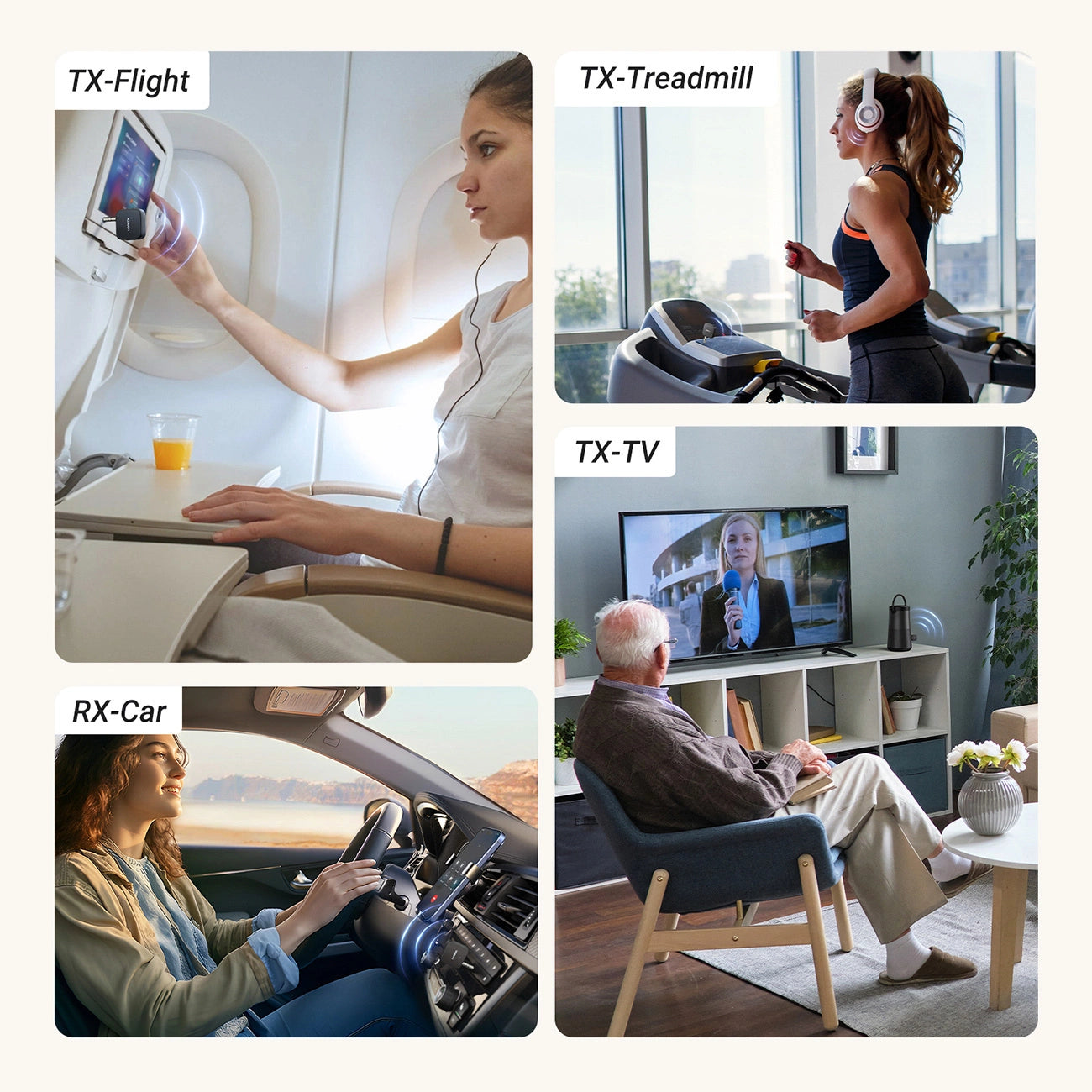 Ugreen CM667 35223 Bluetooth 5.2 Audio-Sender/Empfänger – Schwarz