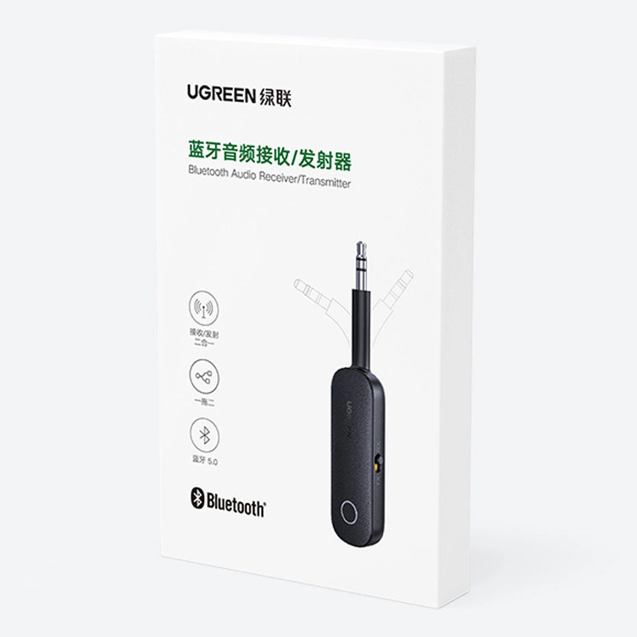 Ugreen Empfänger Bluetooth-Sender Miniklinke 3,5 mm schwarz (CM403)