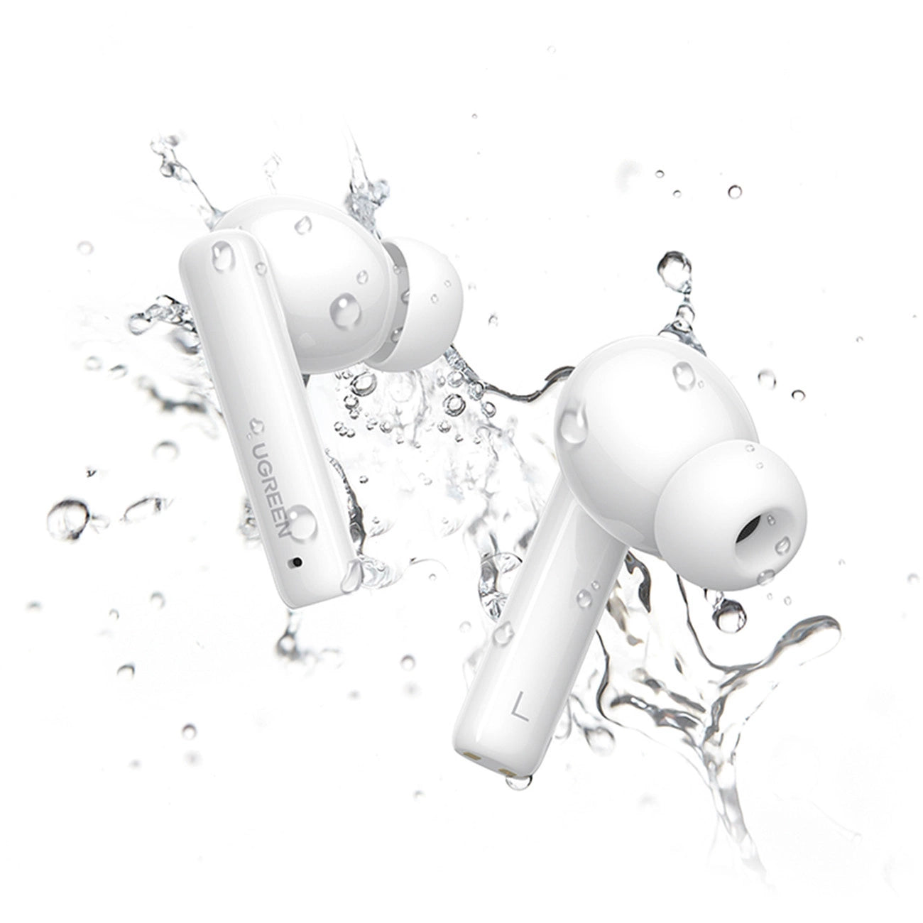 Ugreen HiTune T3 Active WS106 Kabellose Bluetooth 5.2 TWS ANC Kopfhörer – Weiß