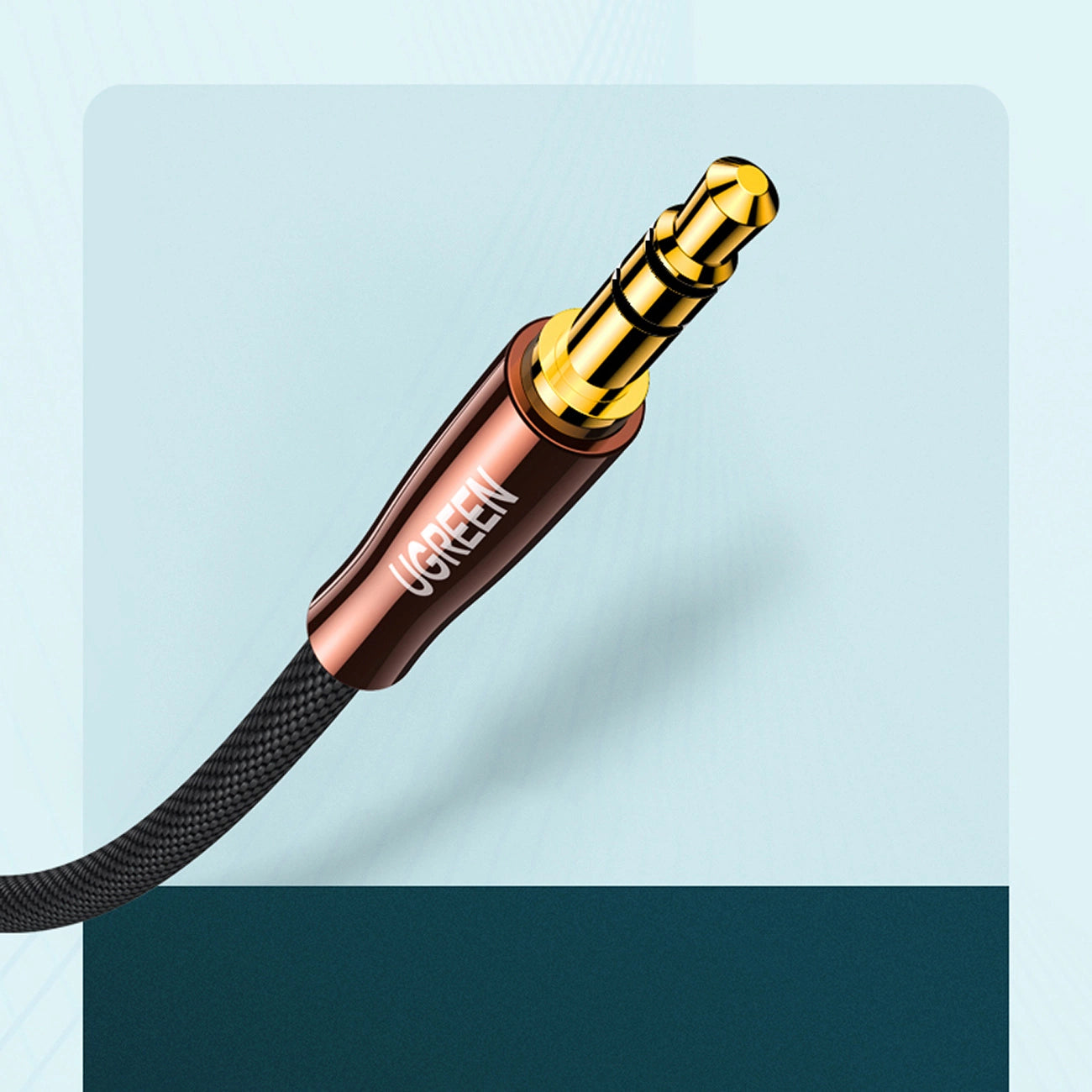 Ugreen Kabel Audiokabel 3,5 mm Miniklinke (männlich) - 2 RCA (männlich) 2 m Kupfer (AV170)