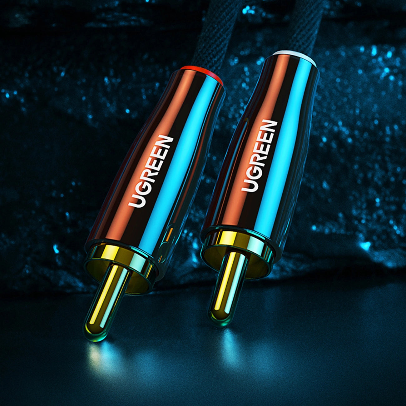 Ugreen Kabel Audiokabel 3,5 mm Miniklinke (männlich) - 2 RCA (männlich) 2 m Kupfer (AV170)