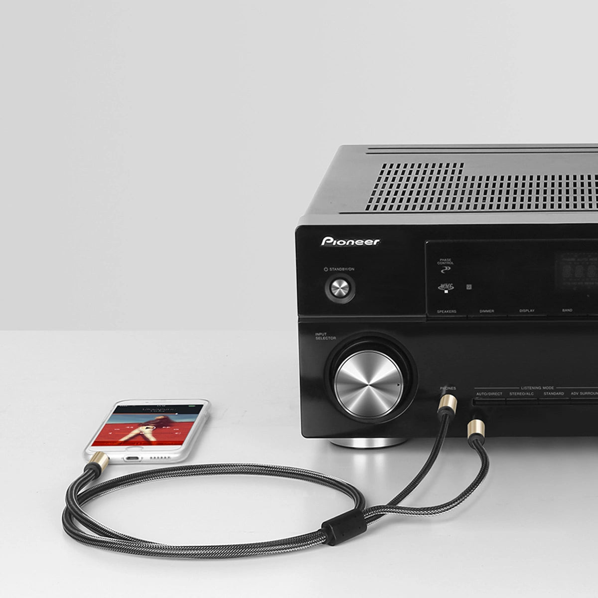 Ugreen Kabel Audiokabel Miniklinke 3,5 mm - 2 x Klinke 6,35 mm 1m grau (AV126)