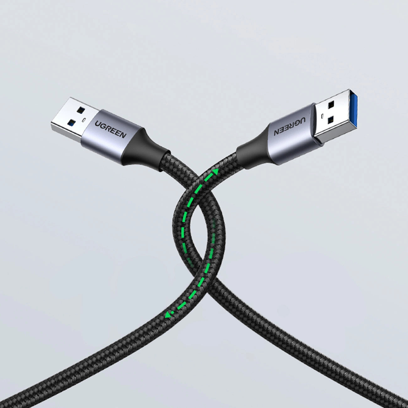 Ugreen Kabel USB-Kabel - USB 3.0 5 Gb/s 0,5 m grau (US373)