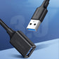 Ugreen Kabel Verlängerungsadapter USB 3.0 (weiblich) - USB 3.0 (männlich) 1,5 m schwarz (US129 30126)