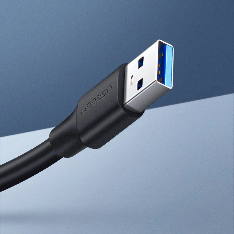 Ugreen Kabel Verlängerungsadapter USB 3.0 (weiblich) - USB 3.0 (männlich) 3 m schwarz (US129 30127)
