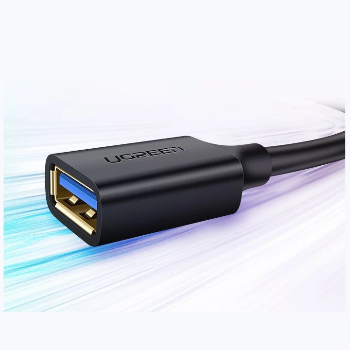 Ugreen Kabelverlängerungskabel USB 3.0 (weiblich) - USB 3.0 (männlich) Adapter 1m schwarz (10368)