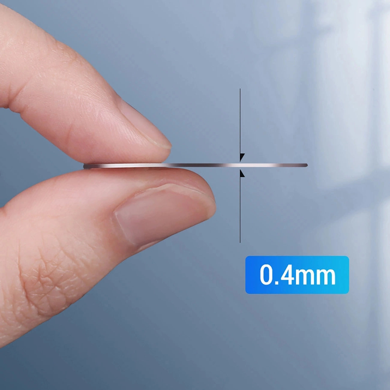 Ugreen LP123 60410 runde/rechteckige Metallplatten für magnetische Telefonhalter – schwarz (2 Stück)