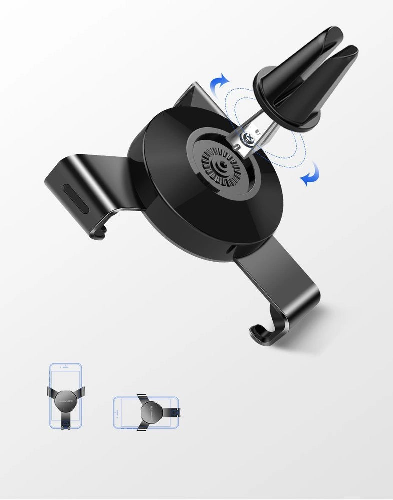 Ugreen LP130 40907 Schwerkraft-Telefonhalter für die Lüftungsöffnung im Auto – Silber