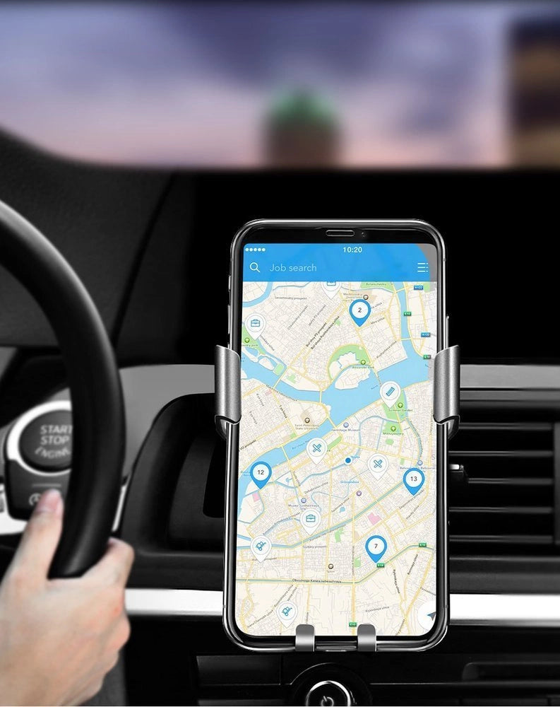 Ugreen LP130 40907 Schwerkraft-Telefonhalter für die Lüftungsöffnung im Auto – Silber