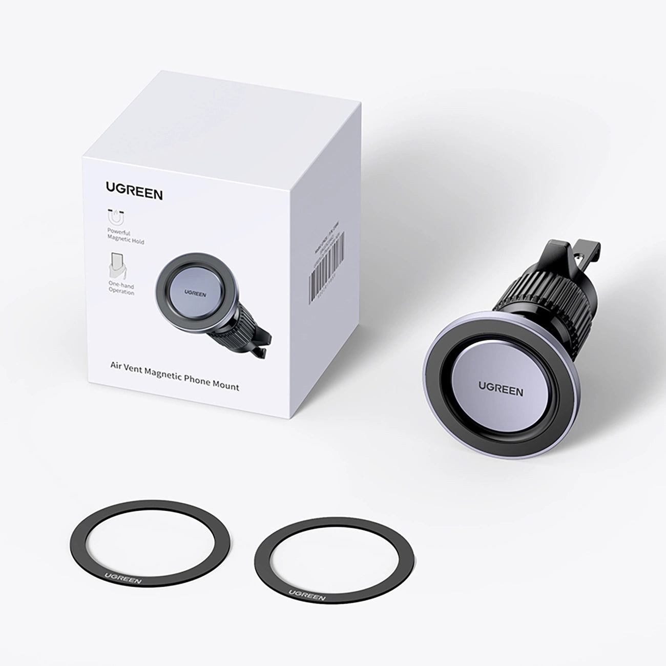 Ugreen LP428 magnetische Autotelefonhalterung für Lüftungsschlitze – schwarz