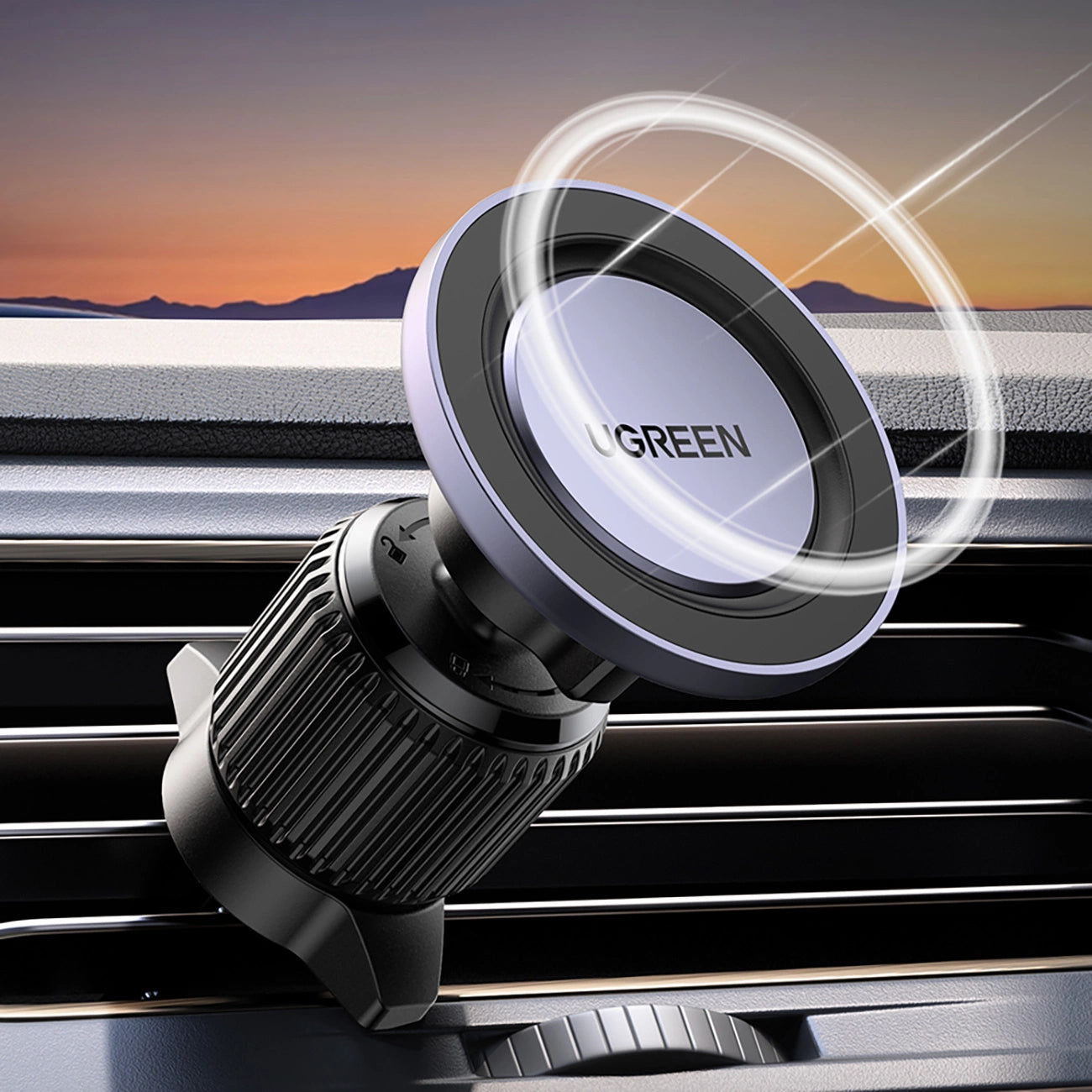 Ugreen LP428 magnetische Autotelefonhalterung für Lüftungsschlitze – schwarz