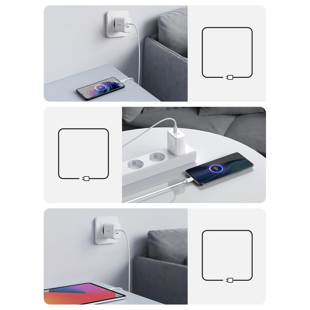Ugreen Ladegerät 2x USB Type C 40W Power Delivery weiß (10343)