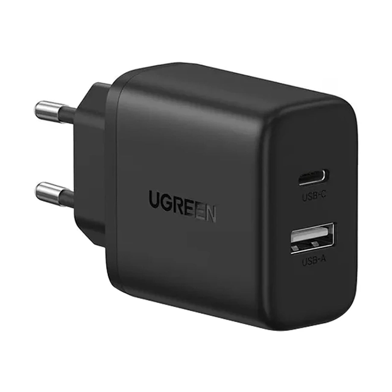 Ugreen Nexode N Series X227 20W GaN Wandladegerät 1x USB-A 1x USB-C - Schwarz