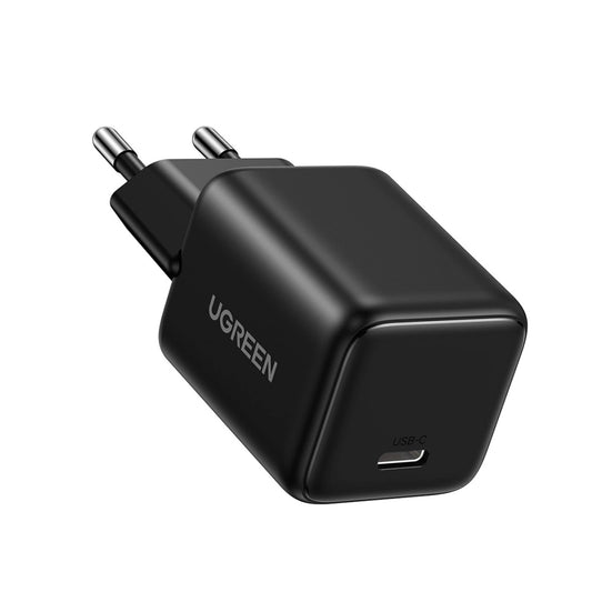 Ugreen Nexode N Series X513 30W GaN Wandladegerät 1x USB-C + 1m USB-C Kabel - Schwarz
