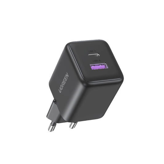 Ugreen Nexode N Series X516 30W GaN Wandladegerät 1x USB-A 1x USB-C - Grau