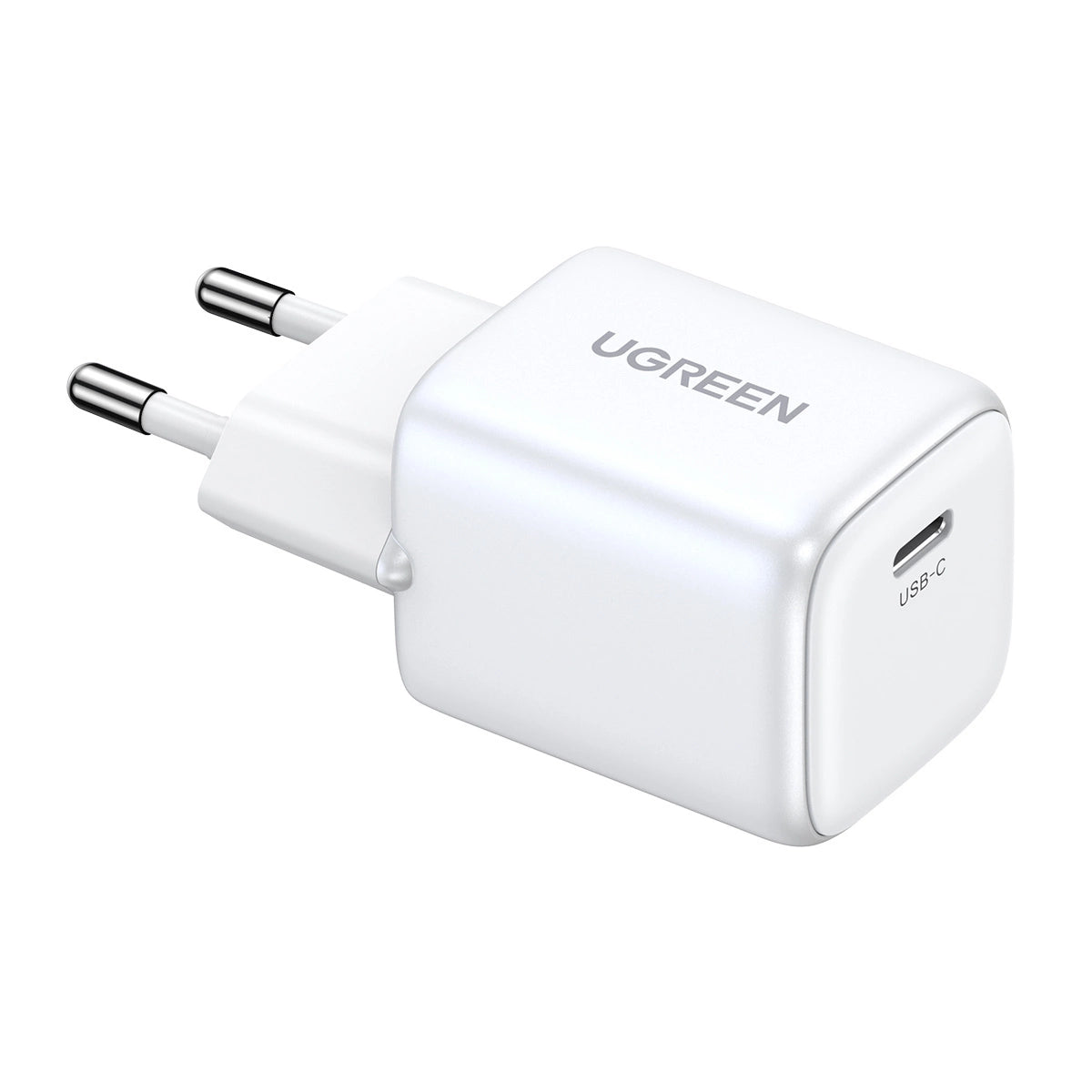 Ugreen Nexode mini CD318 15324 GaN 20W USB-C PD 3.0 / QC 4.0 Netzwerkladegerät – Weiß
