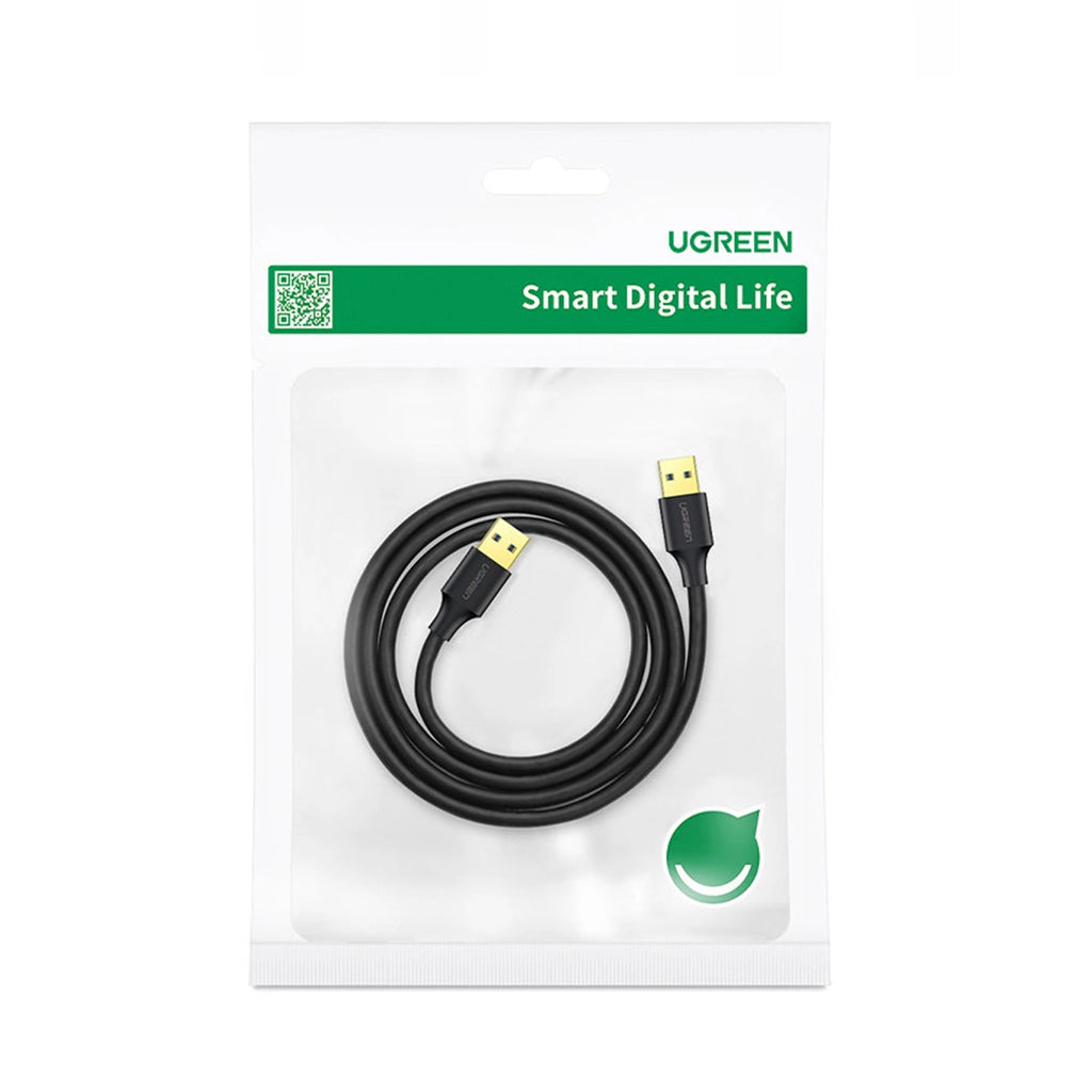 Ugreen US128 10370 USB-A 3.0 / USB-A 3.0 5Gb/s Kabel 1m – Schwarz